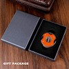 KEENSUN Round G10 V-Cut Cigar Cutter (Orange),60 Ring Gauge, Ergonomic
