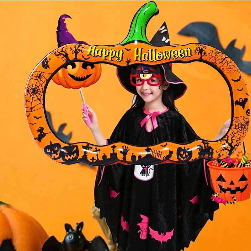 Halloween Photo Booth Props Inflatable Pumpkin Halloween Photo Booth Frame