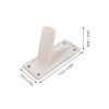 Cabilock 3Pcs Metal Flagpole Base Wall Mount Flag Pole Bracket,