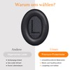 YISH Replacement Ear Pads for Bose QuietComfort 35: Protein Leather