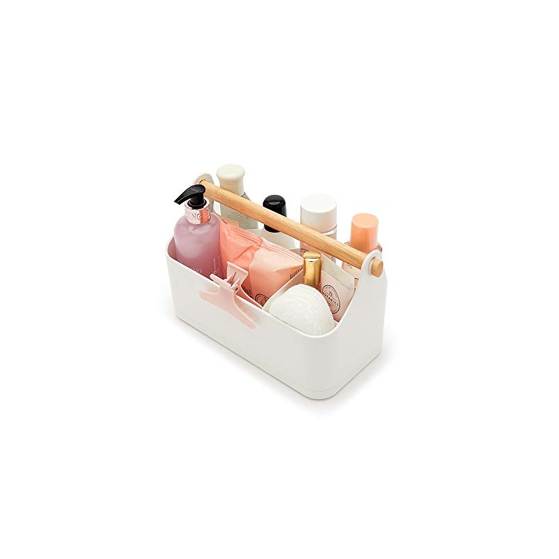 simplywire - Makeup Storage Organiser - Bathroom Caddy - White