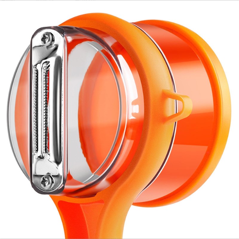 Peeler with Container - Double-Sided Stainless Steel Cutter Carrot Peeler,Kitchen
