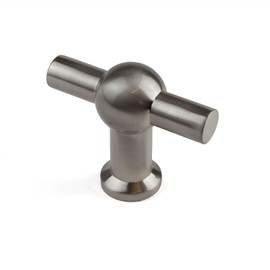 GedoTec Designer Furniture Handle Stainless Steel Furniture Knob Kitchen Cupboard Knob for Drawers – Anchor, Height: 40 mm, Door Knob, Brushed Stainless Steel, Pack of 10, Round Door Knob for Drawers