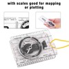 AIMALL Pocket Navigation Compass with Map Reading Magnifier, Base Plate,