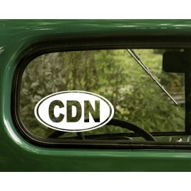 The Decal and Sticker Mafia 2 CDN CANADA STICKERS Oval Decal For Bumper Car Truck Window Rv Laptop