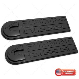 RPM6500 2PCS CUMMINS FUMMINS DIESEL FENDER TAILGATE BADGE EMBLEM FIT RAM DODGE BLACKOUT