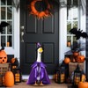 Sunnymove Halloween Witch Porch Goose Outfit with Glitter Witch Hat