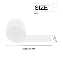 sourcing map Crepe Paper Streamer Crepe Paper Decoration 82ft Long 1.8 Inch Wide for Birthday Party Wedding Thanksgiving Christmas Decorations DIY, Beige Pack of 2