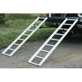 Yutrax 70-inch Aluminum Utility Truck, UTV/ATV Loading Ramps - Pair, 1500lb Capacity