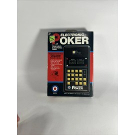 Vintage Large Electronic Poker 1979  Entex Electronic handheld video game  NIB
