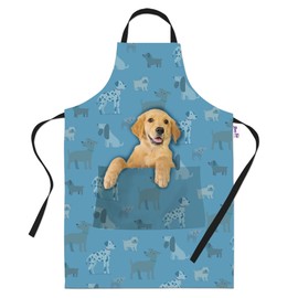 Bang Tidy Clothing Golden Retriever Gifts for Dog Lovers Owners - Cooking Baking Aprons - Kitchen Apron Gift for Women Men Bakers and Cooks