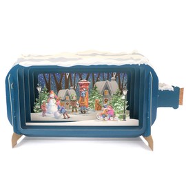 Alljoy Design Message in A Bottle Xmas Last Post Pop Up Christmas Greeting Card by Alljoy Card XMIB053 XMIB053
