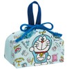 Skater KB7-A Sanrio Children's Lunch Bag, Drawstring Bag, Doraemon, Plush,