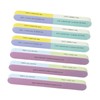 10pcs Nail File Reusable Washable Multi Functional 7 Steps DIY