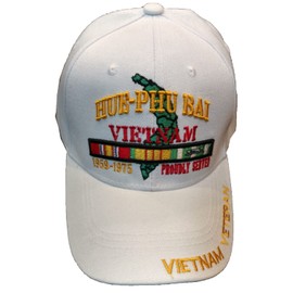Hue-PHU Bai Vietnam Veteran Proudly Served Baseball Cap White