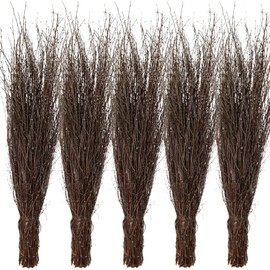 Birch Twine Broom - Handmade and Triple Bound Broom Broom Witch Broom Travel Herb Broom Birch Broom for Home & Garden - Pack of 5