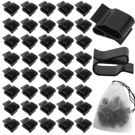 Pack of 20 Solar Panel Cable Clamps Photovoltaic Cable Clips Cable Holder Cable Ties Trailer Frame Wire Clamps for Solar Panel Fixation