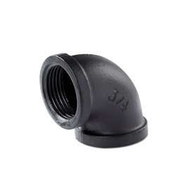 Pamo Malleable Iron Fitting Angle 90 Degree - 3/4 Inch for DIY Clothes Rail in