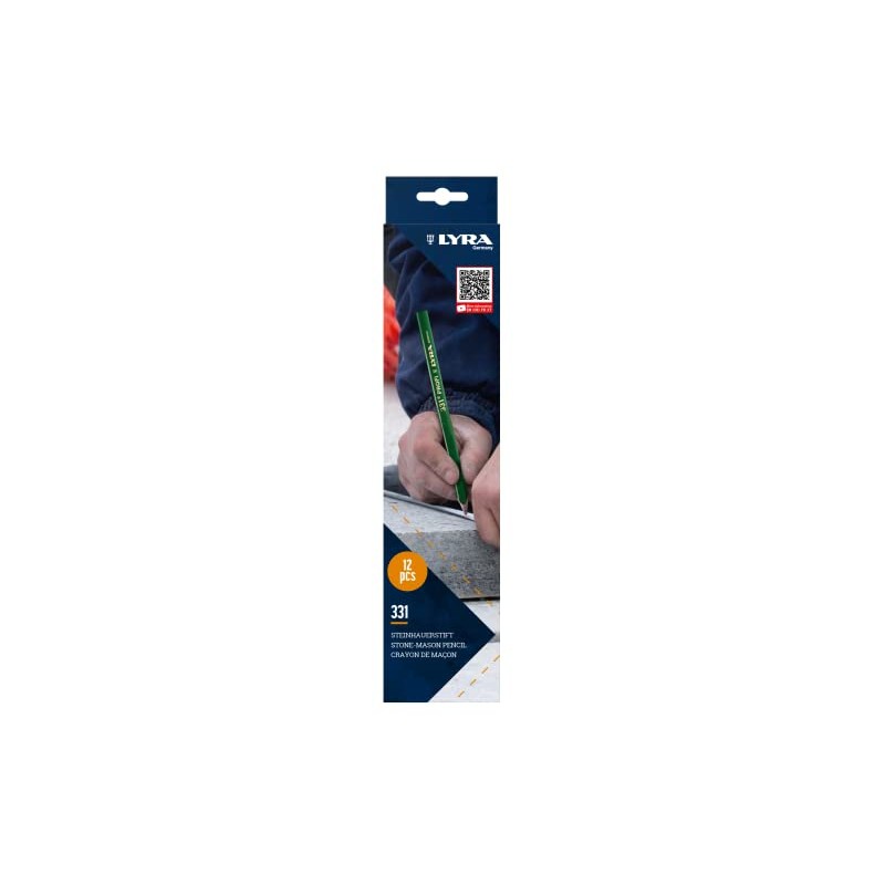 LYRA 331 Professional Stone Pencils Oval 24 cm Lead 5