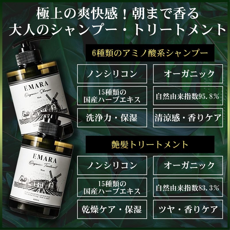 EMARA Men's Shampoo (400ml)