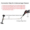 Tool Daily Dual-Function Undercarriage Cleaner,Surface Cleaner for Pressure Washer, 16