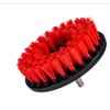 Heavy Duty Power Drill Brush Attachment, Red Stiff Bristle Scrubber