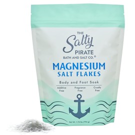 Magnesium Salt Flakes - Magnesium Chloride Flakes for Bath Soaks, Alternative to Epsom Salts for Foot & Body, for Relaxation and Skin Hydration, 1.75 lb