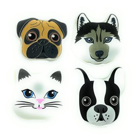 Set of 4 Pocket Warmers Hand Warmers for Warm Hands and Fingers, Reusable Heat Pads (Set of 4 Pets)