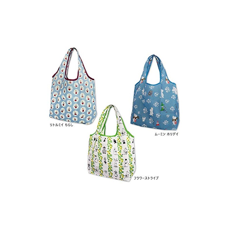 Small Planet Moomin Kurukuru Shopping Bag Little Me Dot BK