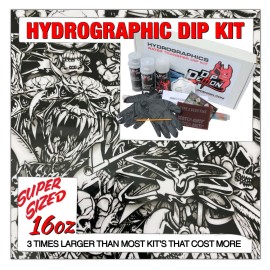 Dip Ape Hydrographic dip kit Wicked World Skulls hydro dip dipping 16oz