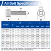 200Pcs M3 x 6mm Hex Socket Head Cap Screws Bolts,