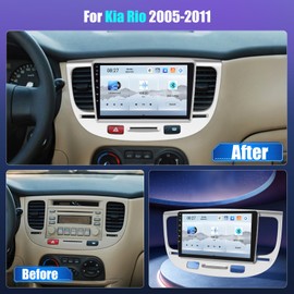Inefala Qualcomm 4G 64G for Kia Rio 2005-2011 Radio CarPlay Screen 8 core Android 15 IPS 9" Touchscreen Car Stereo Android Auto Bluetooth 5.1 Backup Camera GPS FM RDS DSP 4UI