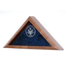 Engraved Military Service 3x5 Flag Display Case - (Army Engraved Emblem)