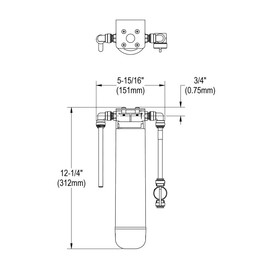Elkay EWFPF5M WaterSentry 5-micron Sediment Pre-filter Filtration Kit