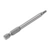 sourcing map Square Screwdriver Bit SQ2 1/4" Hex Shank 75mm/3"