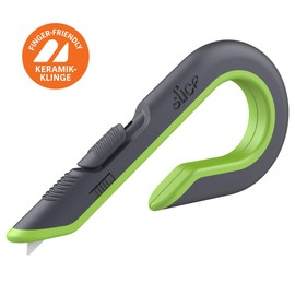 SLICE 10503 Cardboard Knife with Handle Ceramic Blade Finger Friendly
