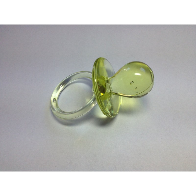 Bonka Bird Toys 24 Pcs 1.75" Yellow Pacifiers Baby Shower