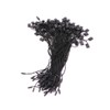 LGEGE 500pcs 7-inch Black Hang Tag Nylon String Snap Lock