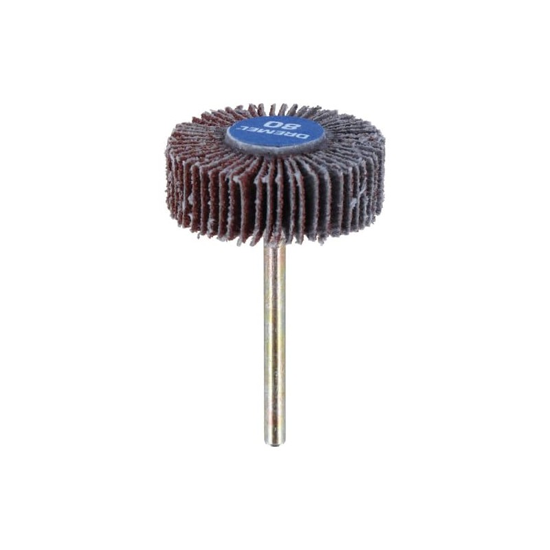 Dremel 2615050232 9.5 mm 80 Grit Flap Wheel - Silver