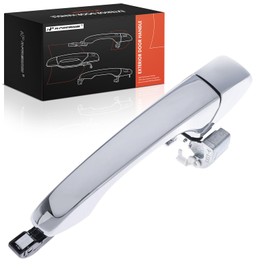 A-Premium Front or Rear Right Passenger Side Exterior Door Handle Compatible with Dodge Grand Caravan, Journey, Avenger & Chrysler Town & Country, 200, Sebring & Volkswagen Routan & Ram C/V, Chrome