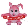 4.9ft Easter Inflatable Bunny Happy Easter Bunny Decoration Outdoor Blow