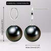 GLESOS Composite Pearl Earrings Round Ball Pearls Earrings Hypoallergenic Imitation