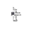 QCAA Cafe Door Gravity Pivot Hinge Set, Double Action, Brass