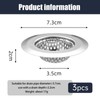3-Pack,Bathtub Sink Strainer, Stainless Steel Shower Drain Hair Catcher, Bathroom