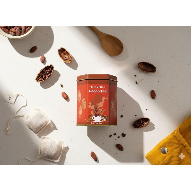 THE VEDAS CACAO TEA TIN | Herbal Tea | 100%