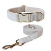 JiangYanus Dog Collar and Leash Set, Velvet Dog Leash and