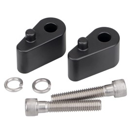 YDLMT Black Passenger Floorboard Extension Spacer Kit W/Bolts Compatible With 1986-2023 Harley Touring Road King Street Glide Electra Glide Road Glide FLHT FLT