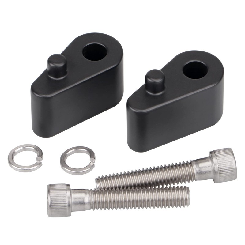 YDLMT Black Passenger Floorboard Extension Spacer Kit W/Bolts Compatible With
