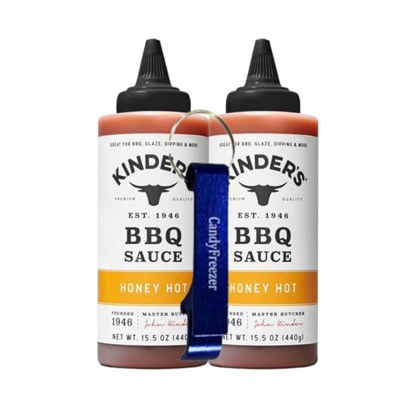 Candy Freezer Kinders Honey Hot BBQ Sauce 15.5 oz Bottle