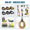 Dmprosel 34PCS Slatwall Accessories Set: Baskets, Hooks Set, Screw Bins